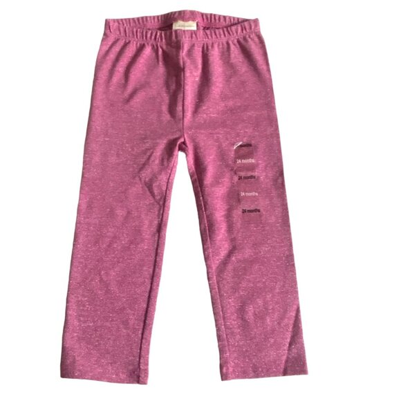 First Impressions Infant Toddler Girls Pull On Leggings-Purple/Sparkles-24 Month - Picture 1 of 5